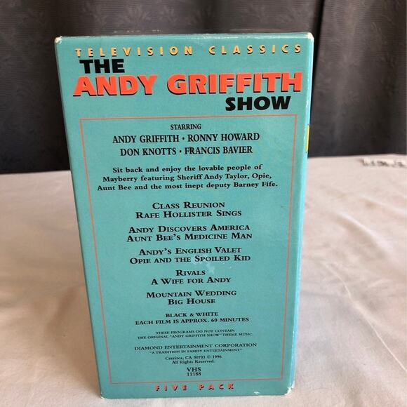 Classic The Andy Griffith show 5 pack VH - Picture 4 of 4